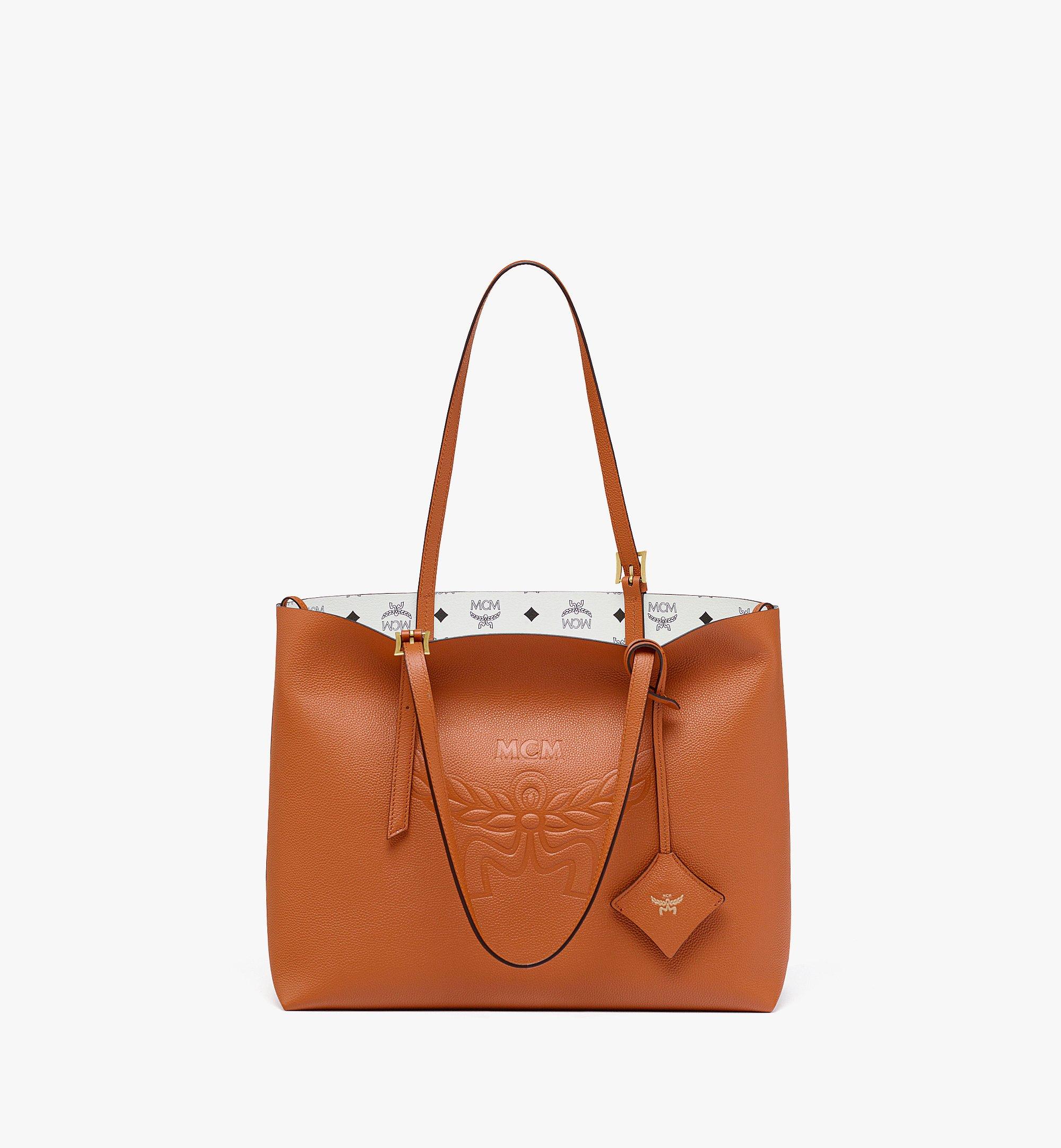 Mcm leather shopper sale